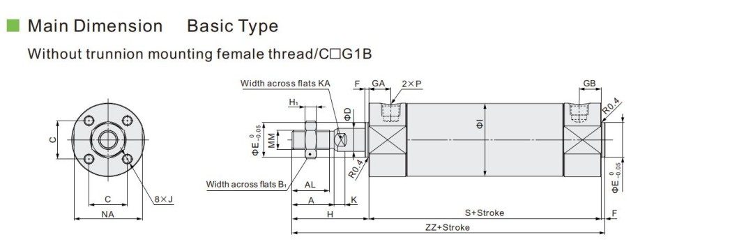 cg1 series mini cylinder_04 Небольшой