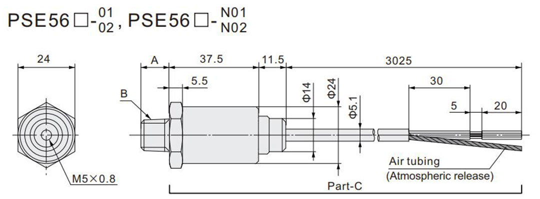 pse560 series pressure sensor design датчики smc