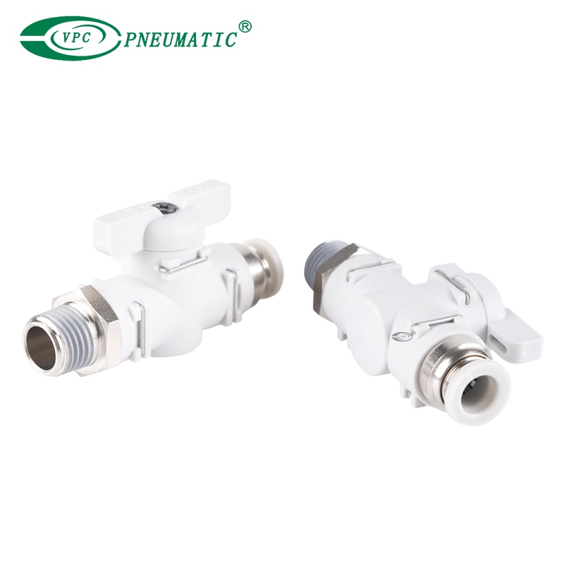 Шаровой кран серии VBVC, запорный, переборочный штуцер, прямой