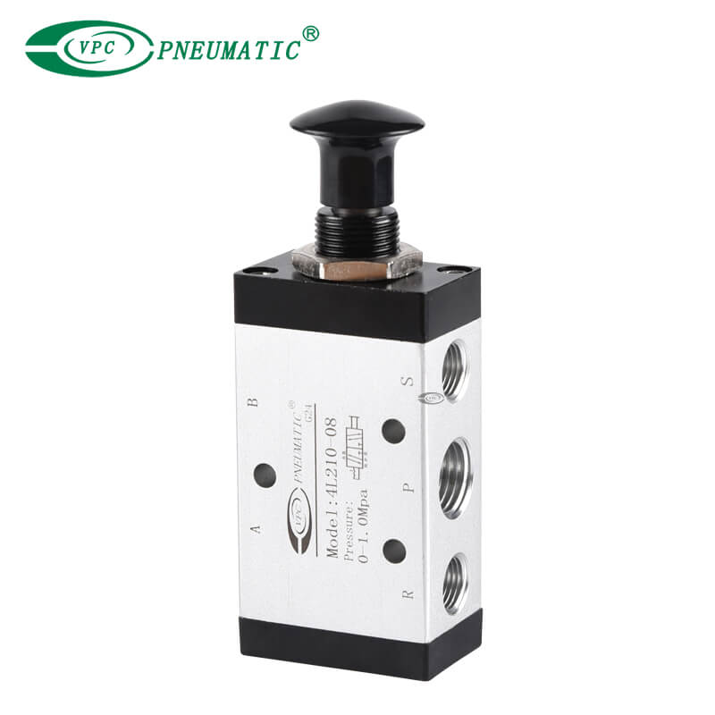 2-позиционный 5-портовый ручной тяговый клапан серии 4L