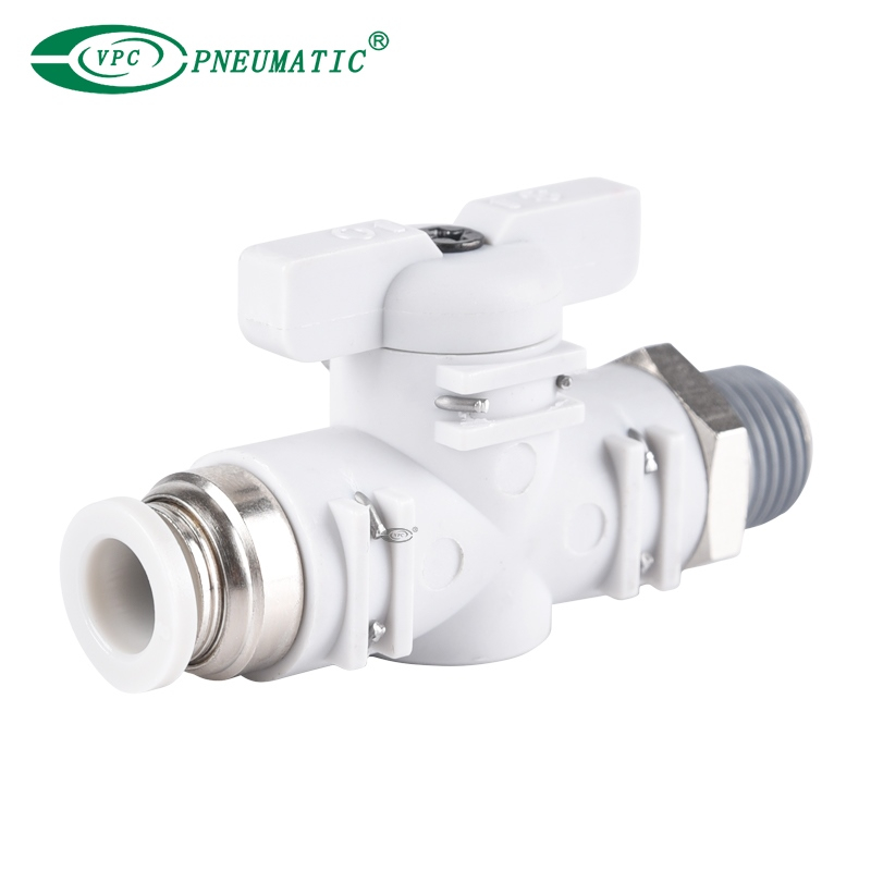 Шаровой кран серии VBVC, запорный, переборочный штуцер, прямой