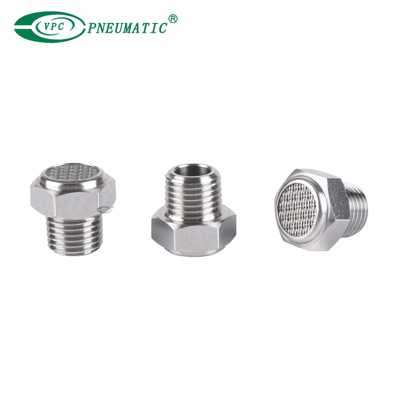 Пневматический глушитель типа VSS из нержавеющей стали с фильтром