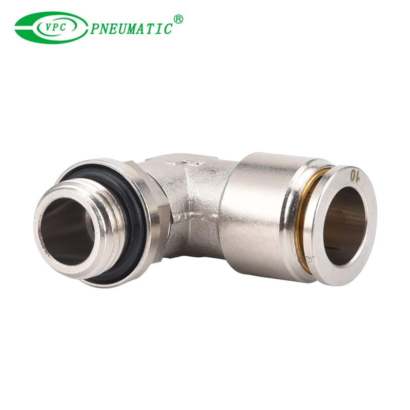 Угловой фитинг высокого давления с наружной резьбой серии VL, латунь, 870 фунтов на квадратный дюйм