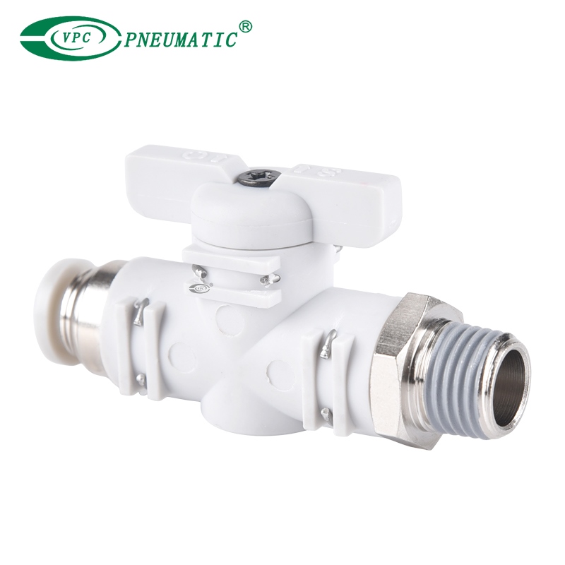 Шаровой кран серии VBVC, запорный, переборочный штуцер, прямой