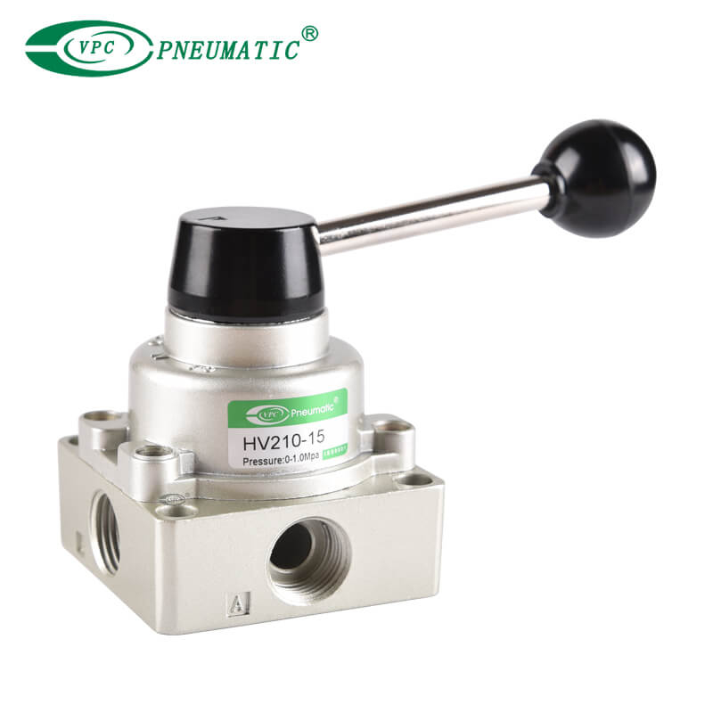 3-позиционный 4-портовый поворотный клапан серии HV