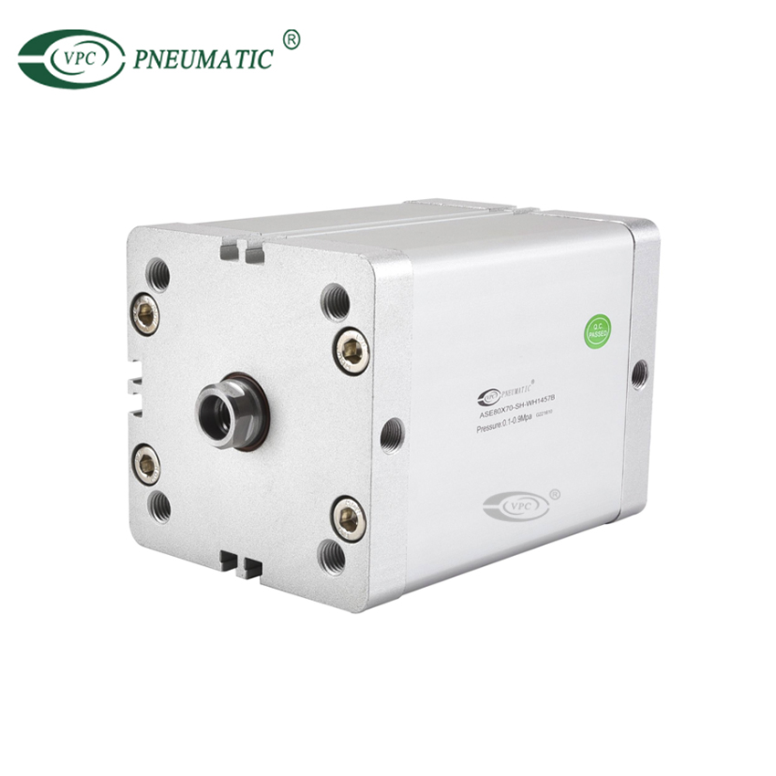 Компактный пневмоцилиндр серии ASE, ISO 21287, пружина одностороннего действия, выдвижная