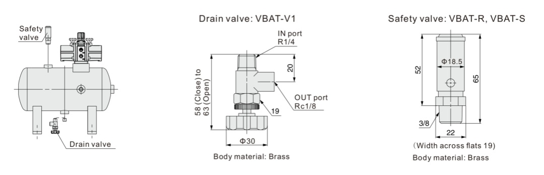 Воздушный бак серии VBAT