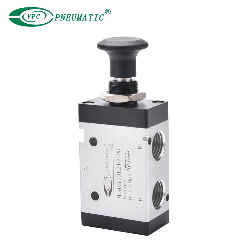 2-позиционный 3-портовый ручной тяговый клапан серии 3L