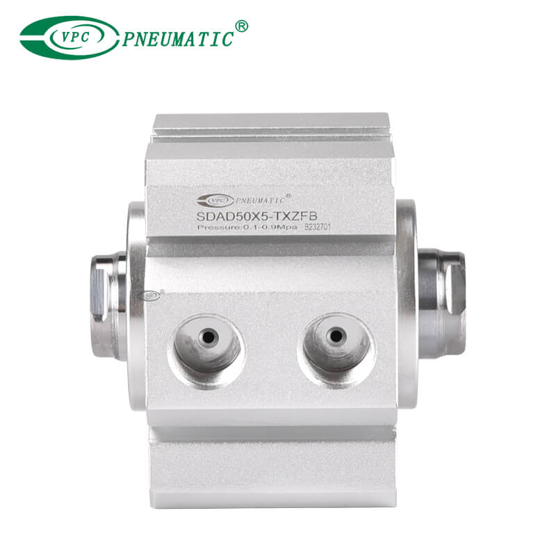 Компактный пневматический цилиндр серии SDAD, двойной шток двойного действия