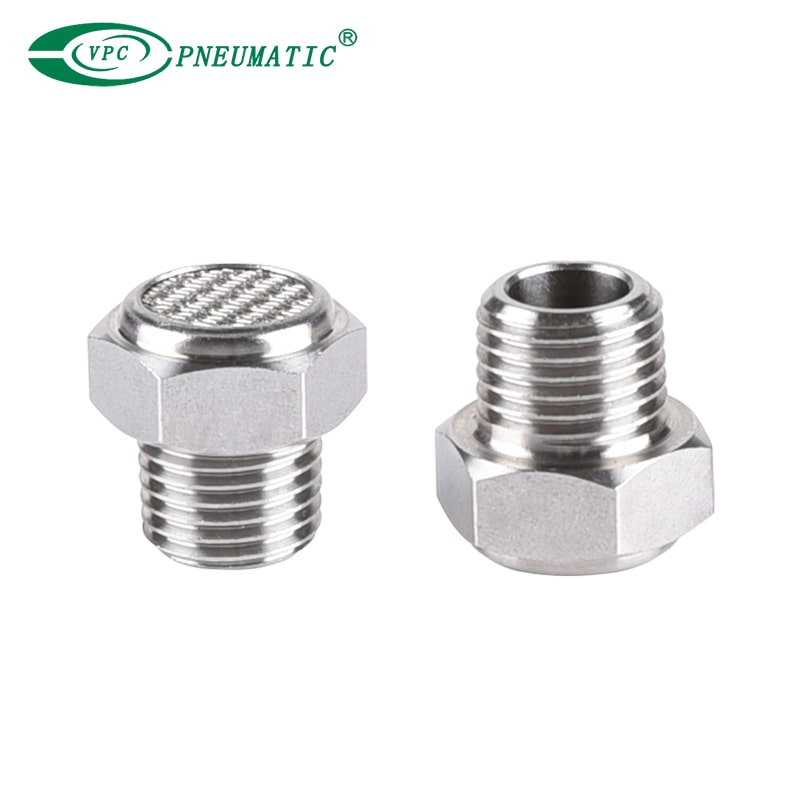 Пневматический глушитель типа VSS из нержавеющей стали с фильтром