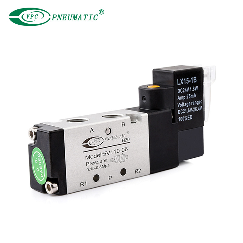 5V100 Series 2 Position 5 Port Одиночный соленоидный клапан управления.