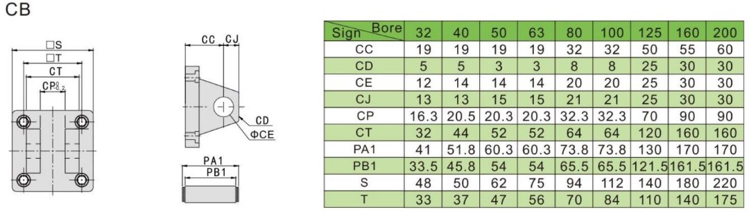 Clevis кронштейн с штифтом