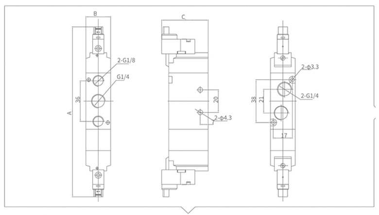 электромагнитный клапан 5/3