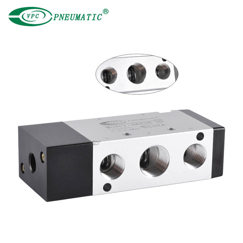 2-позиционный 5-портовый воздушный регулирующий клапан одностороннего действия серии 4A