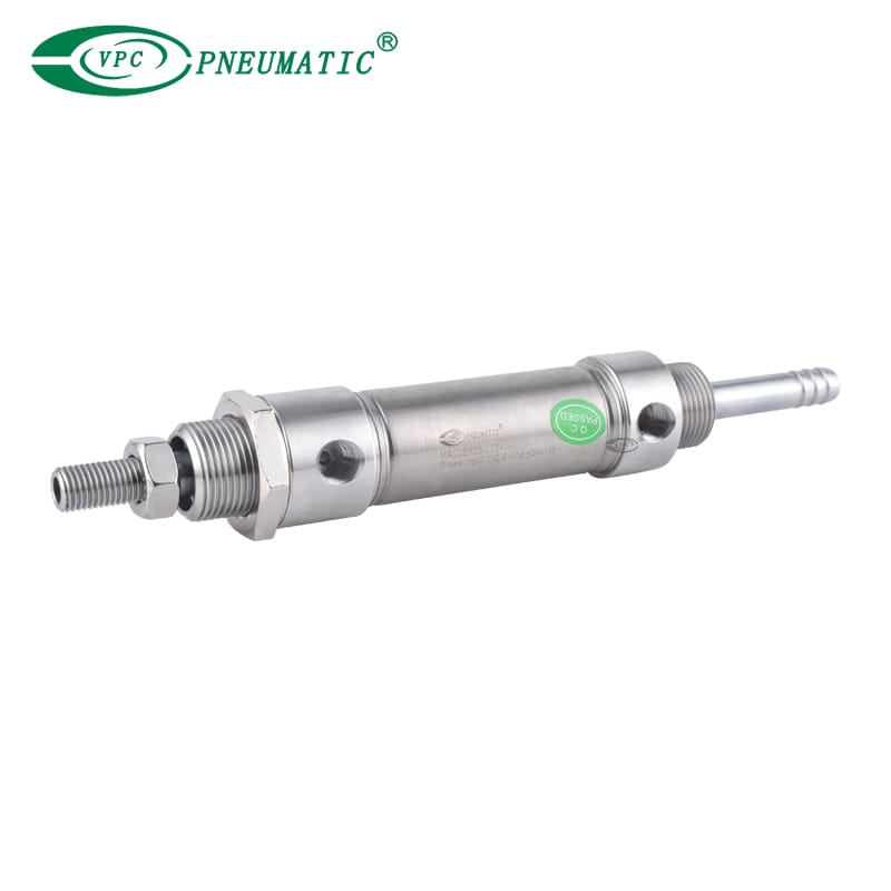 Мини -цилиндр из нержавеющей стали из нержавеющей стали, двойной стержень с двойным действием