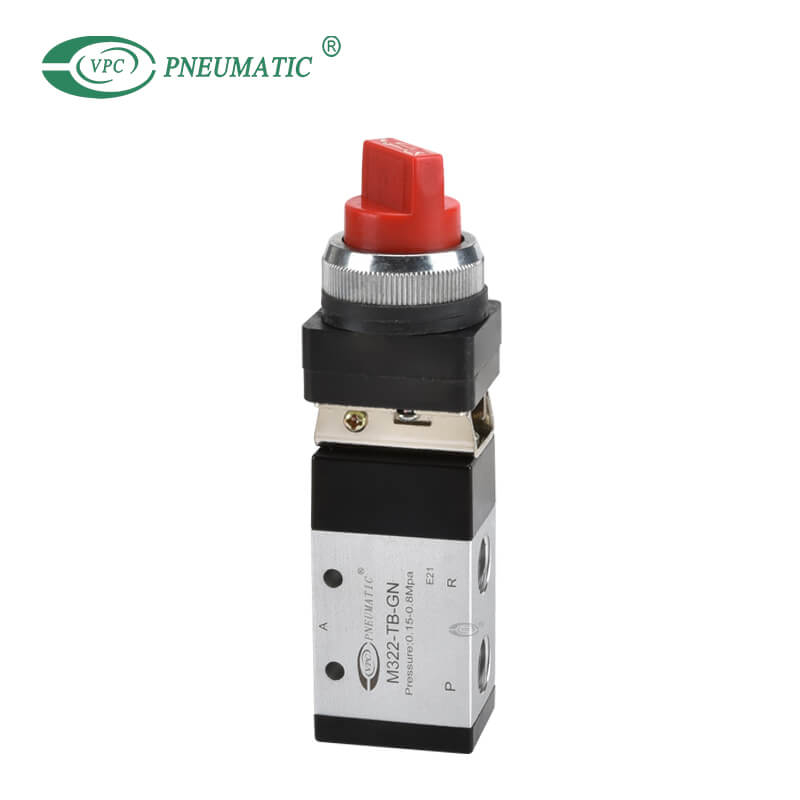 Механический клапан серии M322, 2-позиционный, 3-портовый, кнопка выбора