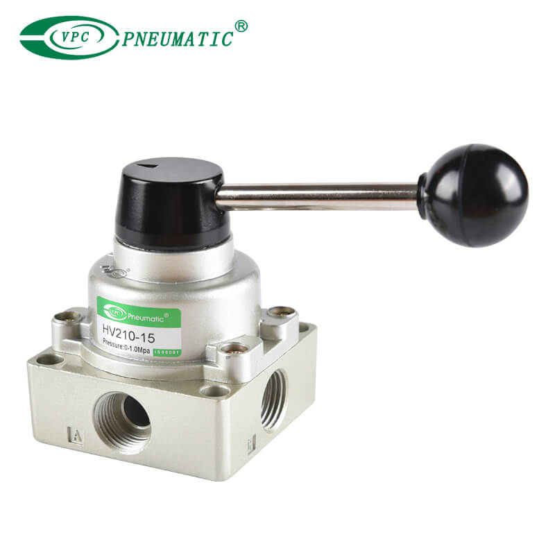 3-позиционный 4-портовый поворотный клапан серии HV